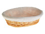 Willow Oval Wicker Bread Basket With Cream Inner