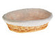Willow Oval Wicker Bread Basket With Cream Inner
