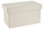 Cuir Cream Leather Effect Storage Box