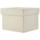 Cuir Leather Effect Cream Storage Box