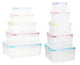 Herrela Set of 10 Food Containers with Airthight Lids 0805465 0805466