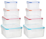 Herrela Set of 8 Airtight Lid Food Containers 0805468 x 2