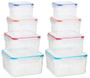 Herrela Set of 8 Airtight Lid Food Containers 0805468 x 2