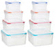 Herrela Set of 8 Airtight Lid Food Containers 0805468 x 2