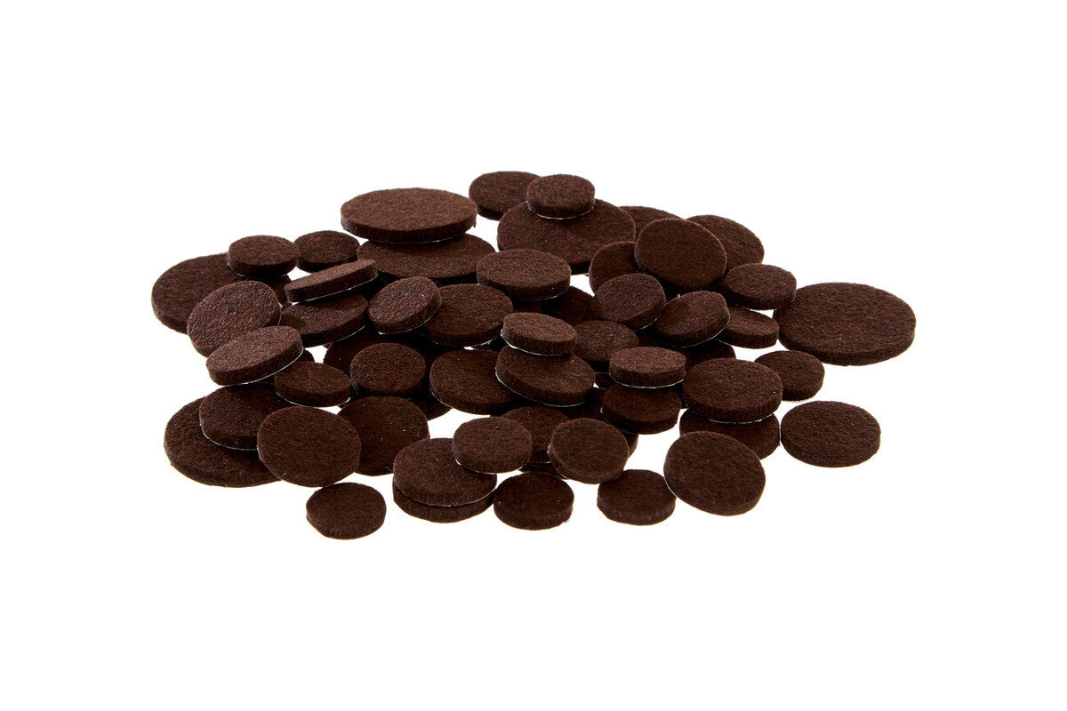 Feltrini 80 Pieces Brown Adhesive Felt Pads