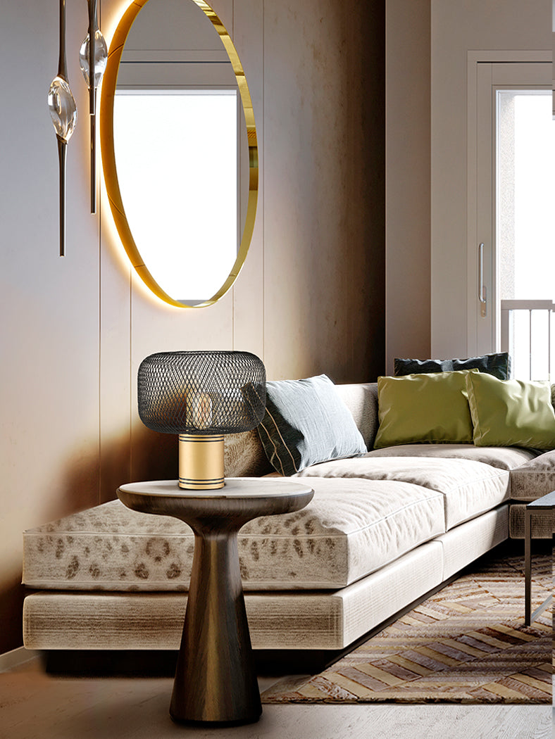 Black Osiris 1-Light Table Lamp UK Edition