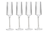 Eldon Set Of 4 Ribbed Champagne Glasses