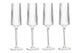 Eldon Set Of 4 Ribbed Champagne Glasses