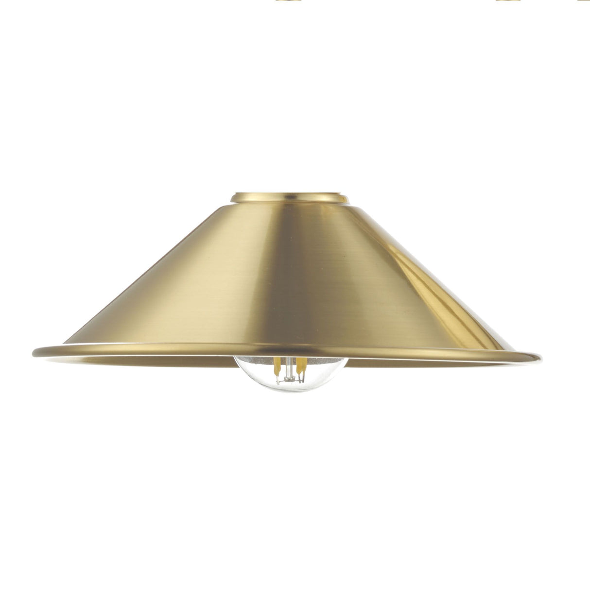Accessories Easy Fit Aged Brass Metal Shade 18cm