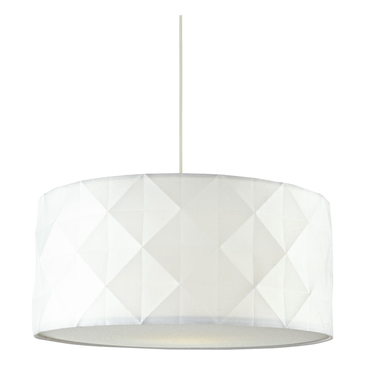Aisha Easy Fit Pendant White With Shade