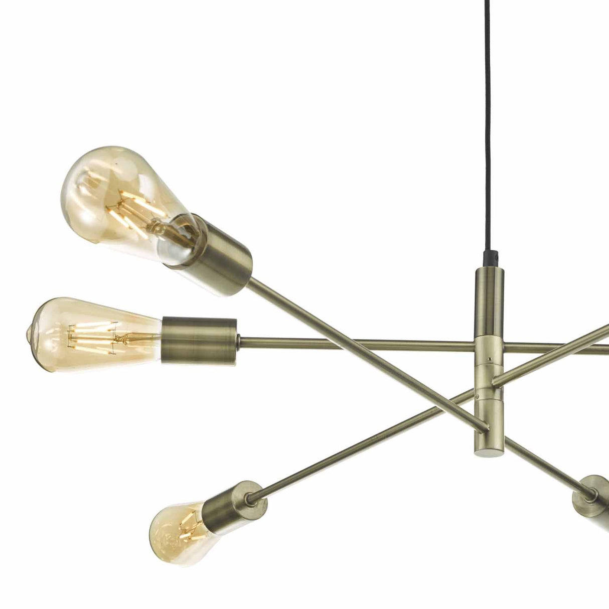 Alana 6 Light Pendant Antique Brass