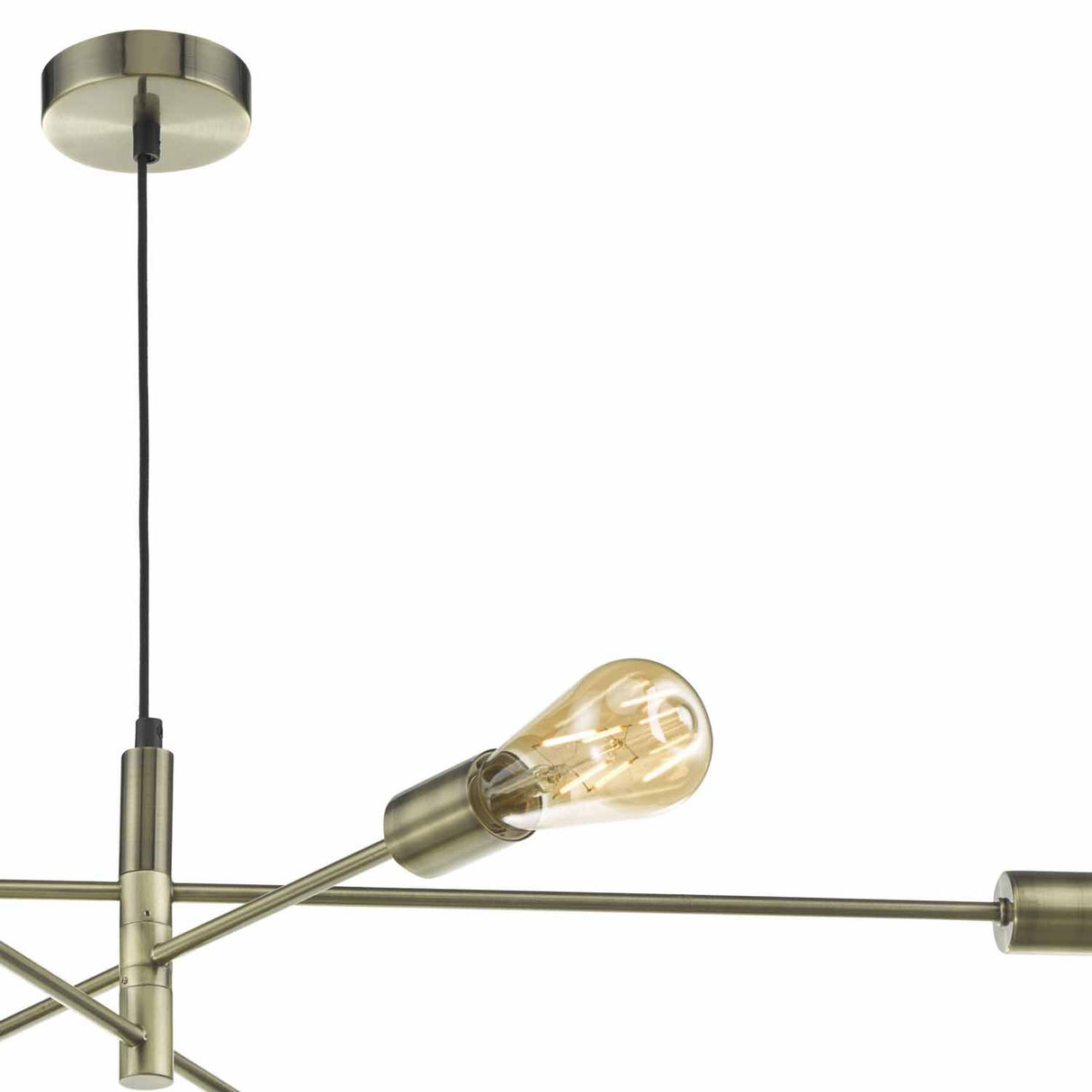 Alana 6 Light Pendant Antique Brass