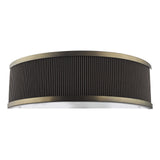 Alvaro Wall Light Antique Bronze With Brown Shade