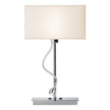 Amalfi Table Lamp Polished Chrome With Shade LED