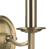 Ambassador 2 Light Wall Light Antique Brass Bracket Only