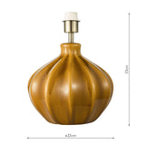 Amrita Table Lamp Brown and Antique Brass Base Only