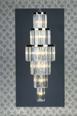 Angel 28 Light Chandelier Crystal and Polished Chrome