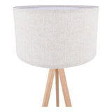 Armitage Tripod Floor Lamp Light Wood With Shade