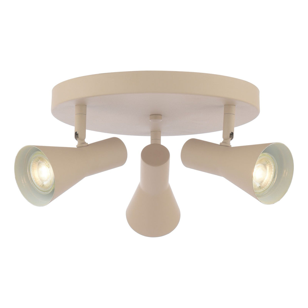 Arnel 3 Light Plate Spotlight Satin Taupe