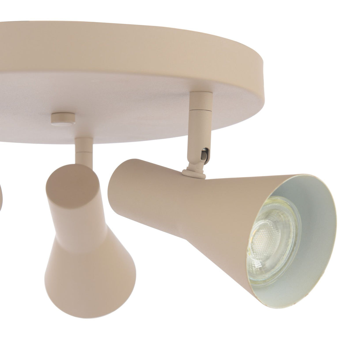 Arnel 3 Light Plate Spotlight Satin Taupe