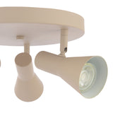 Arnel 3 Light Plate Spotlight Satin Taupe
