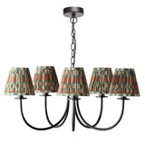 Becca 5 Light Pendant Matt Black With Shade