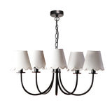 Becca 5 Light Pendant Matt Black With Shade