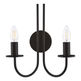 Becca 2 Light Wall Light Matt Black Bracket Only