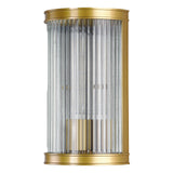 Bianka Wall Light Satin Bronze and Ribbed Glass