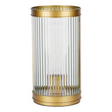 Bianka Table Lamp Satin Bronze and Ribbed Glass