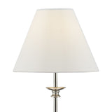 Blenheim Table Lamp Polished Nickel With Shade (Multipack)