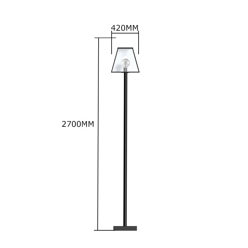 Contemporary lamp post in galvanised steel 2.7m (BR01)