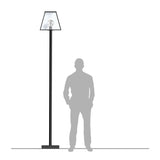 Contemporary lamp post in galvanised steel 2.7m (BR01)