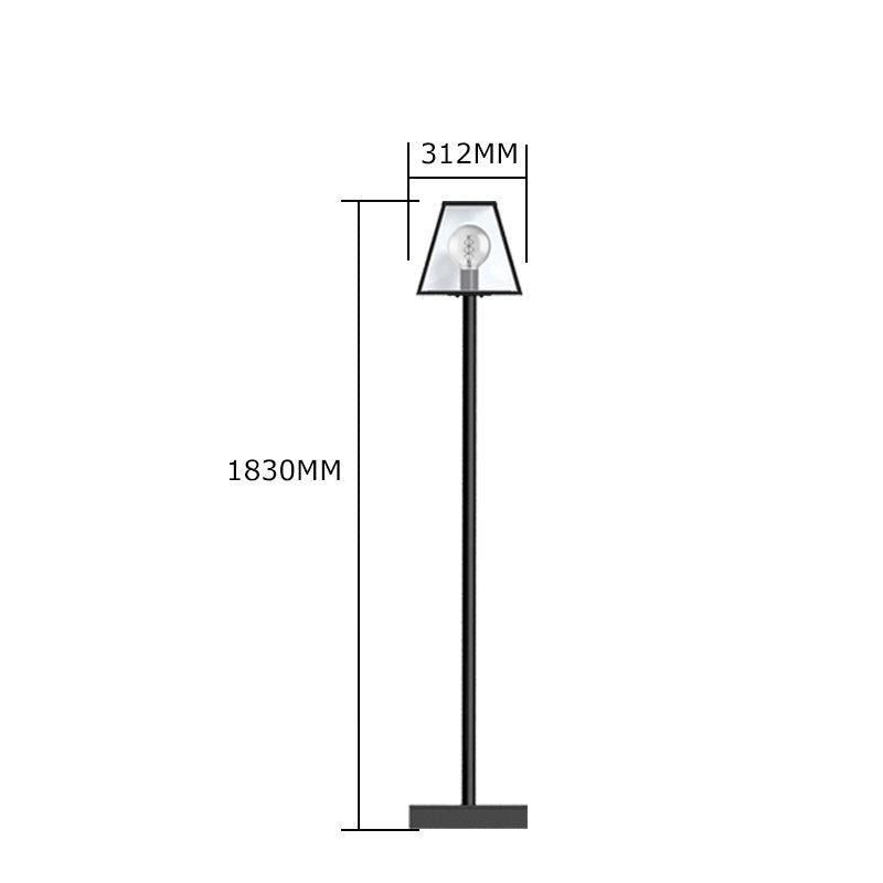 Contemporary lamp post in galvanised steel 1.8m (BR02)