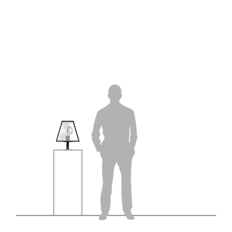 Contemporary pier light in galvanised steel 0.38m (BRP2)