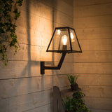 Contemporary wall light with angled bracket 0.5m (BRW2)