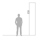 Contemporary flushed wall light 0.29m (BRW4)