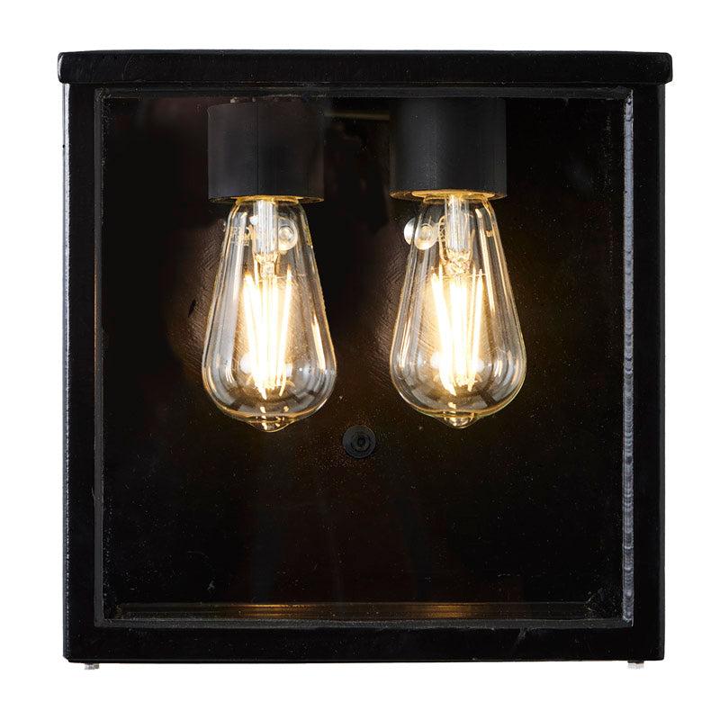 Contemporary square flushed wall light 0.29m (BRW5)