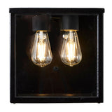 Contemporary square flushed wall light 0.29m (BRW5)