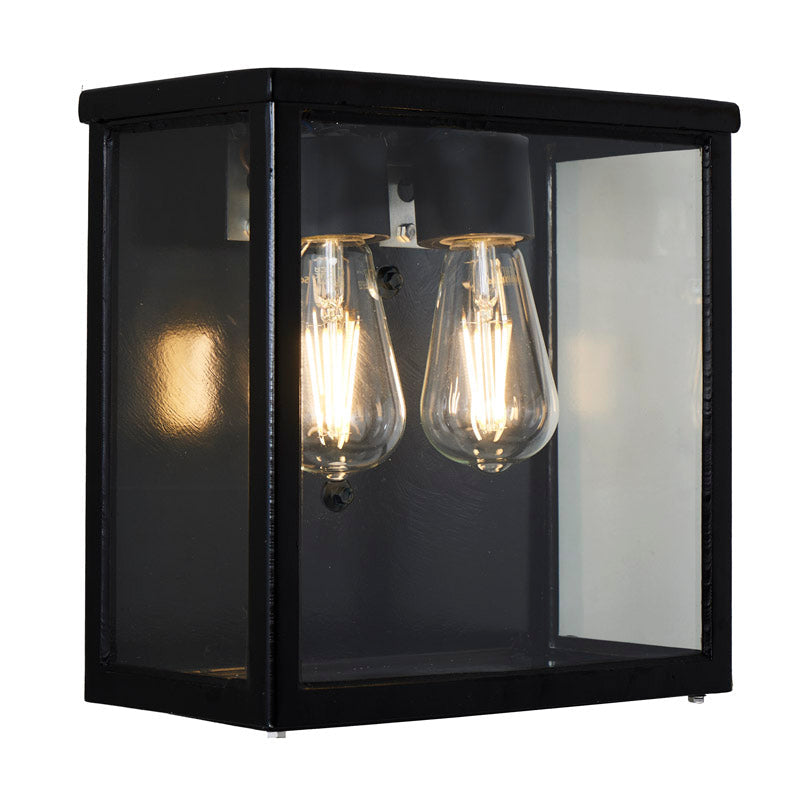 Contemporary square flushed wall light 0.29m (BRW5)