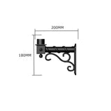 Traditional wall bracket - 42mm O.D. (BT002)