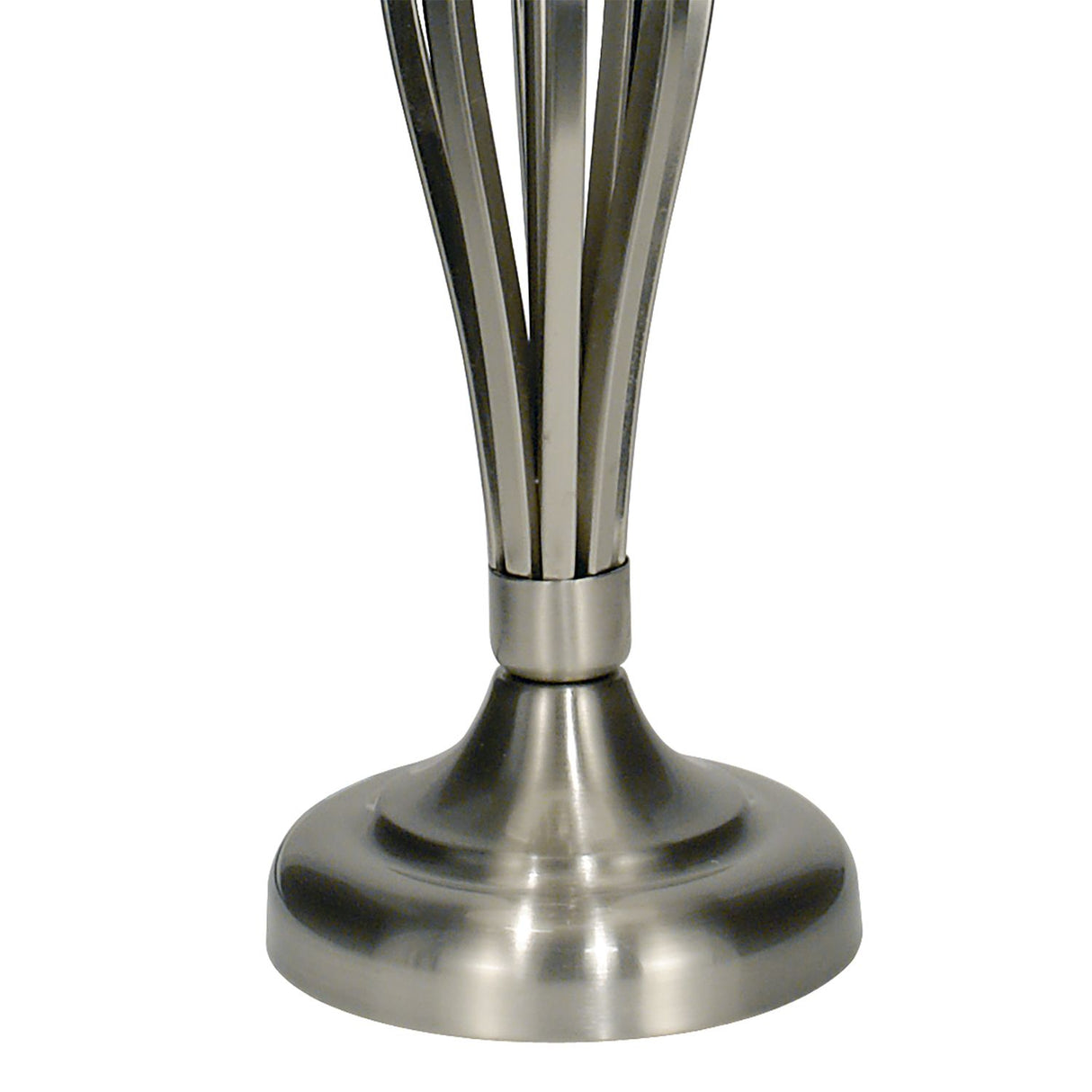 Bybliss Table Lamp Satin Chrome With Shade (Multipack)