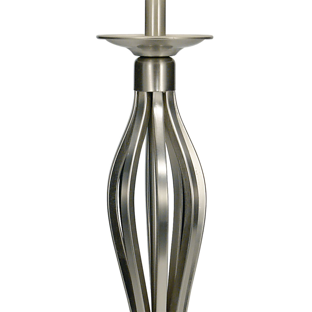 Bybliss Table Lamp Satin Chrome With Shade (Multipack)