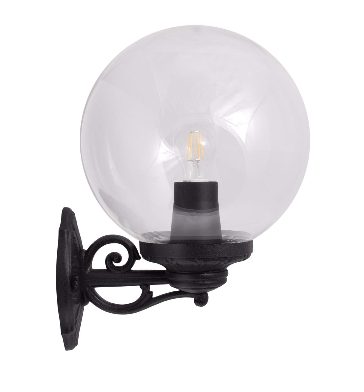 Globe 300 Bisso 8.5W E27 LED CCT, Wall Globe, Black/Opal