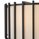 Cagliari 4 Light Armed Pendant Matt Black and Ivory