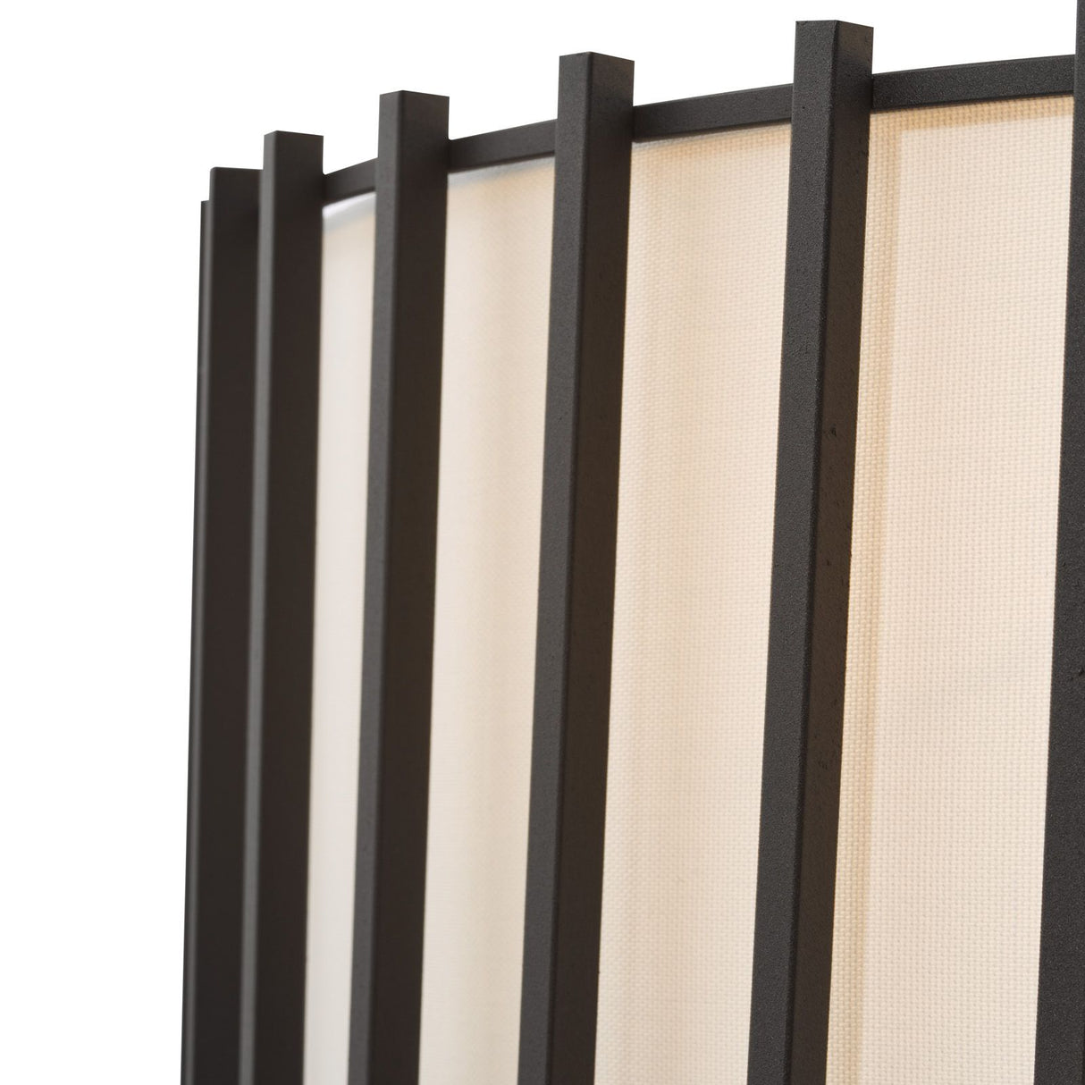Cagliari 8 Light Pendant Matt Black and Ivory