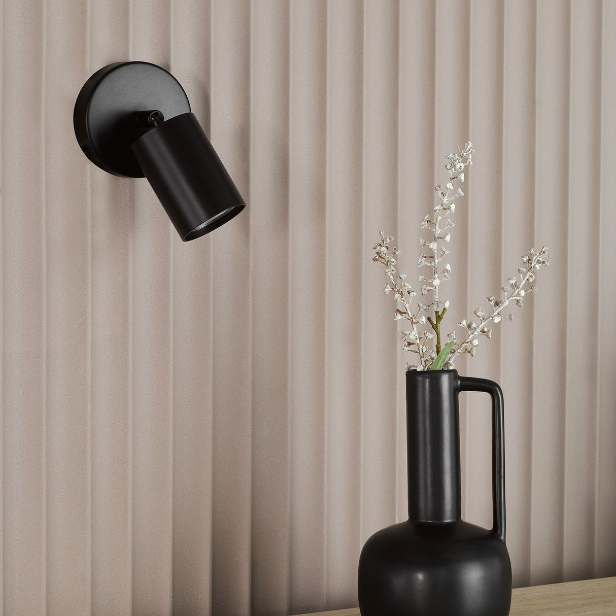 Cawley Single Spotlight Matt Black