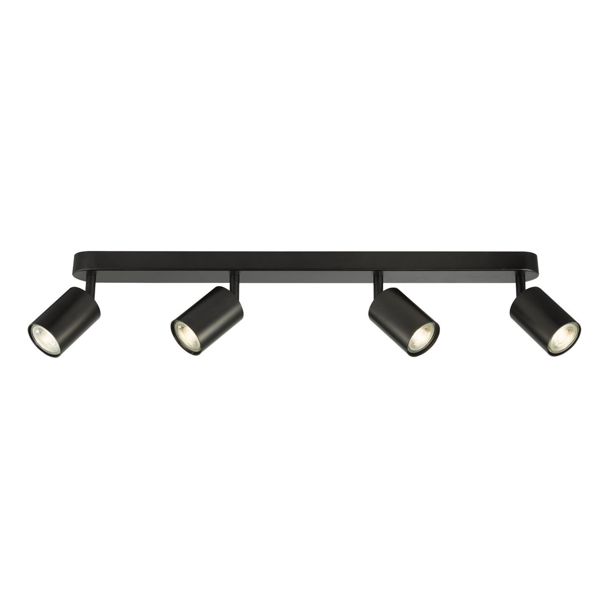 Cawley 4 Light Plate Spotlight Matt Black