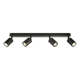 Cawley 4 Light Plate Spotlight Matt Black