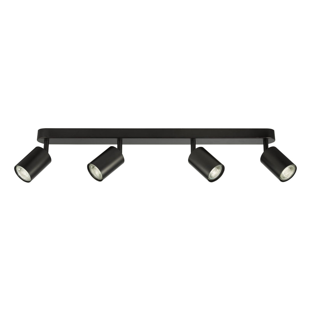 Cawley 4 Light Plate Spotlight Matt Black